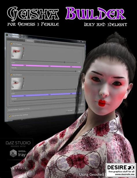 Desire Fx D Models Geisha Builder For Genesis Female S