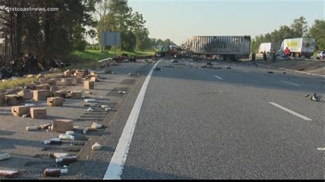 Driver Killed In Fiery Crash On Sb I 75 Involving 3 Tractor Trailers
