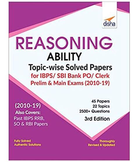 Reasoning Ability Topic-wise Solved Papers for IBPS/ SBI ...