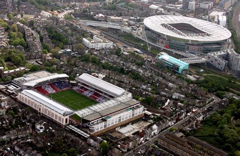 20 Stunning Aerial Photos Of Football Stadiums Arsenal Stadium