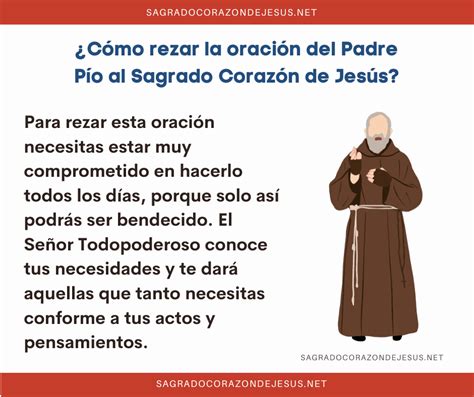 Oración Del Padre Pío Al Sagrado Corazón De Jesús