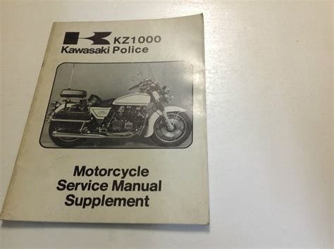 1979 1980 kawasaki kz1000 c2 police service repair shop manual etsy