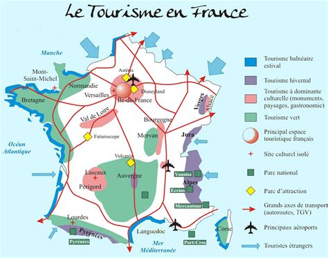 Carte De France Des Villes Touristiques Voyages Cartes