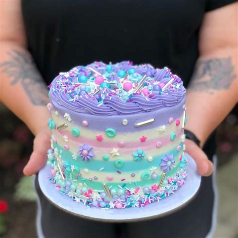 Kristy On Instagram Unicorn Vomit Cake Miami Mami Mix By Fancysprinkles Cake