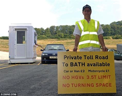 Views Visions And Values Businessman Sets Up Private Toll Road Just 340 Yar Toll Road