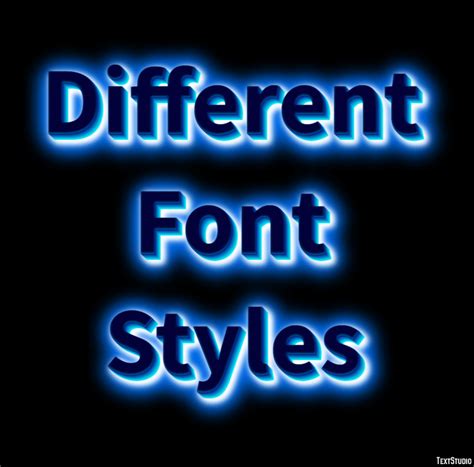 Different Font Styles Text Effect And Logo Design Font Textstudio