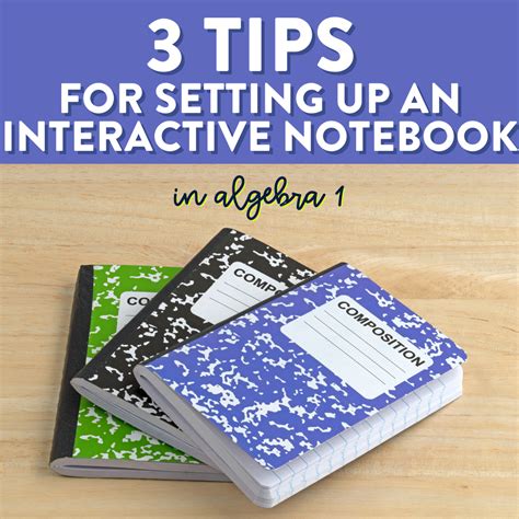 How To Set Up An Interactive Notebook For Algebra 1 Math By The Mountain