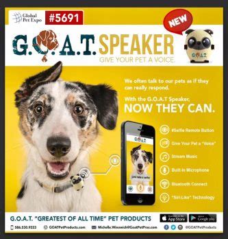 Pet products are also excited to bring our own. GOAT Pet Speaker - Shark Tank Blog