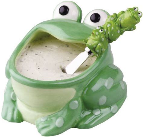 I Love Frogs Thy Are Funny And Kindfrog Dip Bowl And Spreader Set