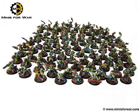 40k Mech Orks Gretchin Big Mob Minis For War Painting Studio