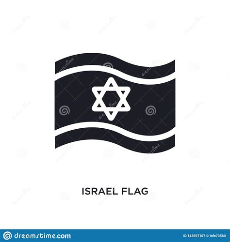 Can't find what you are looking for? Black Israel Flag Isolated Vector Icon. Simple Element ...