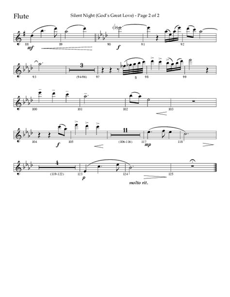 silent night god s great love choral anthem satb flute sheet music pdf arr cliff duren