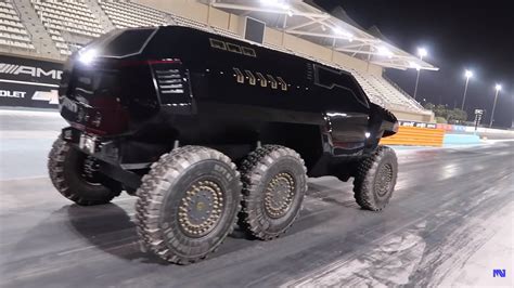 Video Of The Day Watch The 6x6 Devel Sixty Devour A Mercedes Amg Gt S