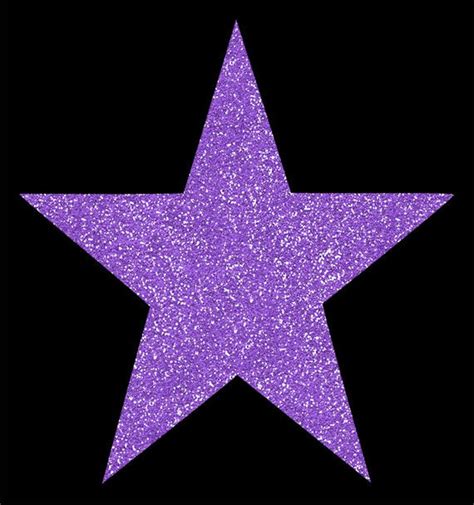 Purple Glitter Stars Collection Clip Art Twinkle Sparkly Etsy