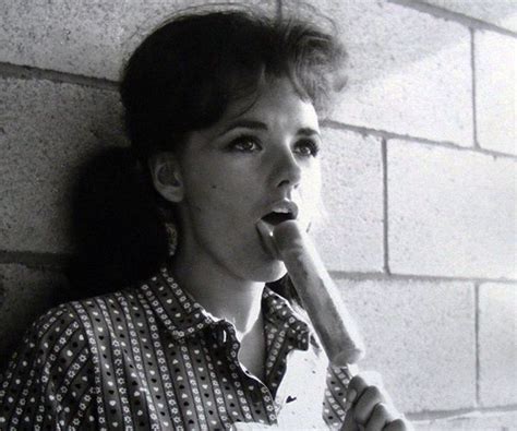 dawn wells aka mary ann from gilligan s island with a popsicle in the late 1960s gilligan s