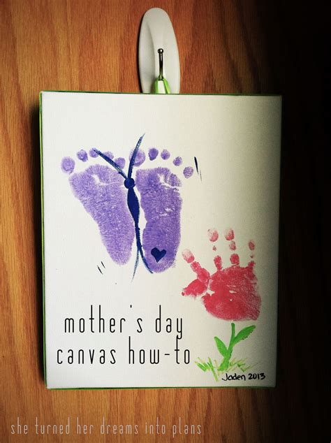She Turned Her Dreams Into Plans Mothers Day Canvas How To