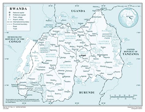 Rwanda Districts Map Rwanda 24