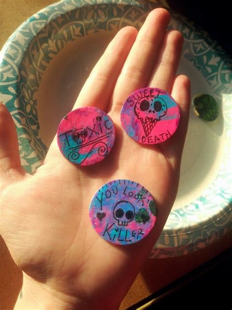 Hand Painted Wooden Magnets
