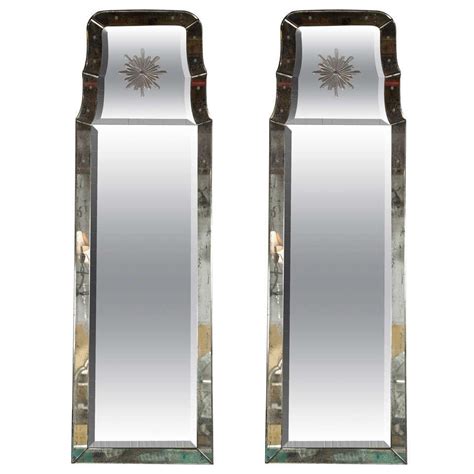 Pair Of Hollywood Regency Mirrors For Sale At 1stdibs