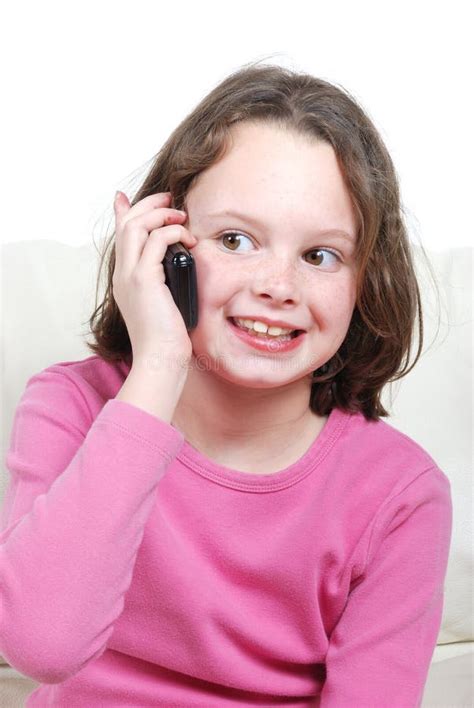 Girl With A Mobile Phone Stock Photo Image Of European 132221852