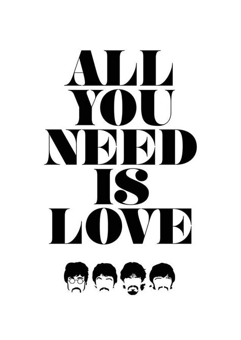 The Beatles All You Need Is Love Poster Beatles Poster Beatles Quotes Beatles Lyrics