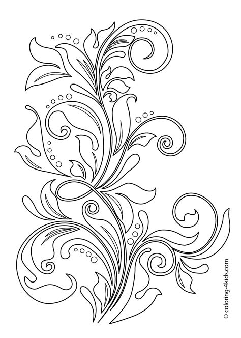 Plus flower letters & numbers coloring sheets. Flower coloring pages for kids, printable free | Flower ...