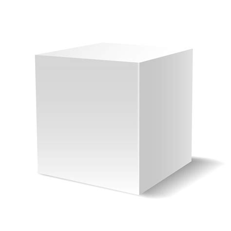 White 3d Cube By Vectortatu Thehungryjpeg