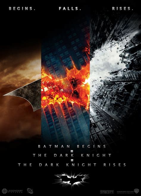 Poster Da Trilogia Batman Assinada Pelo Christopher Nolan Notícias
