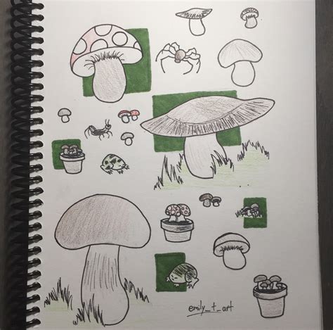 Sketchbook Page By Emilytart On Instagram Goblincore Sketch Book