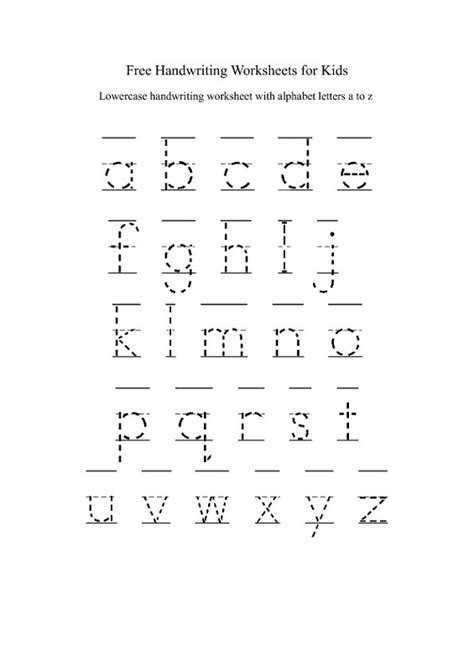 This is a free set of alphabet worksheets for kindergarten! Traceable Alphabet Worksheets A-Z | Activity Shelter