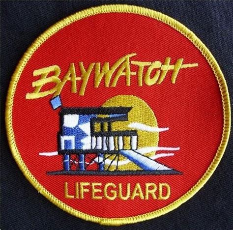 4 Nbc Baywatch Bay Watch La Lifeguard Swim Suit Embroidered Iron On