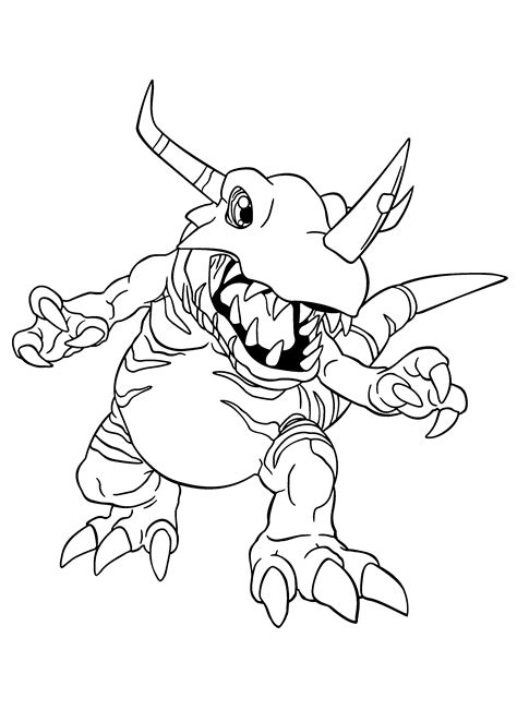 Digimon 51498 Cartoons Free Printable Coloring Pages
