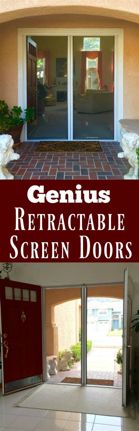 Genius Retractable Screen Doors Let The Fresh Air In Simple Sojourns