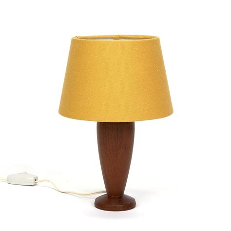 Teak Danish Small Model Table Lamp Retro Studio