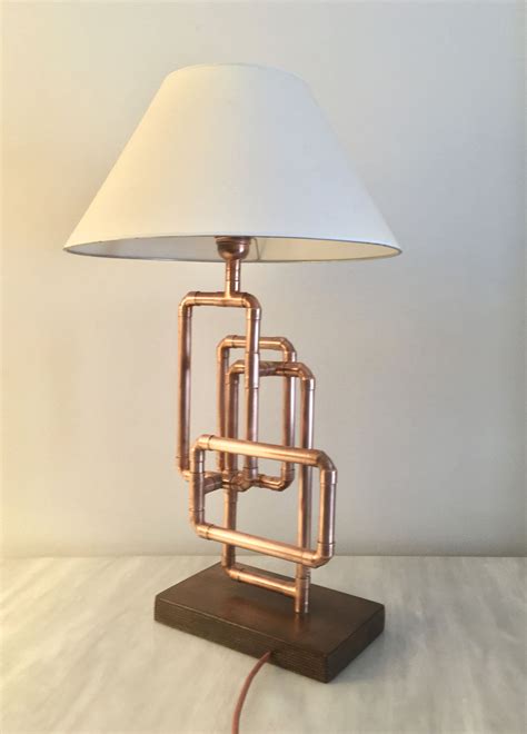Table Lamp Desk Lamp Bedside Lamp Copper Lamp Modern Etsy Lámpara De Noche Lampara De
