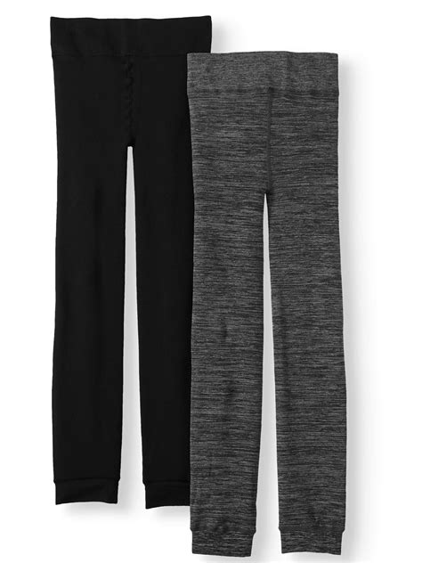 Buy Time And Tru Womens Super Soft Fleece Lined Leggings 2 Pack Online At Lowest Price In