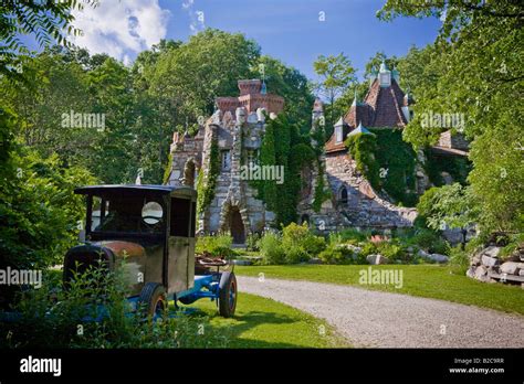 The Eccentric Wings Castle Near Millbrook New York State Stock Photo