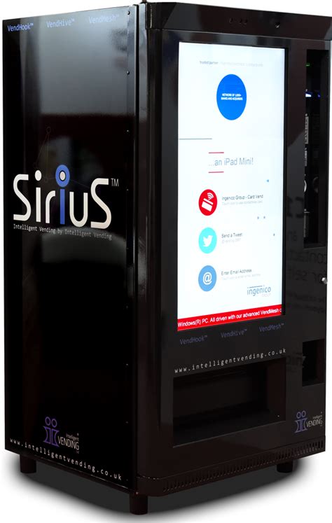 SiriuS Intelligent Vending Machine - Touchscreen Vending Machines - Intelligent Vending Ltd