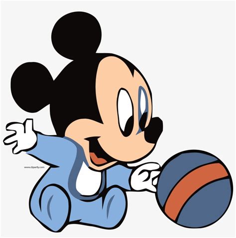 Baby Mickey And Ball Clipart Png Cute Baby Mickey Mouse Free