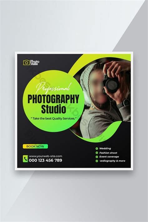 Photography Photo Studio Social Media Post Banner Or Instagram Post