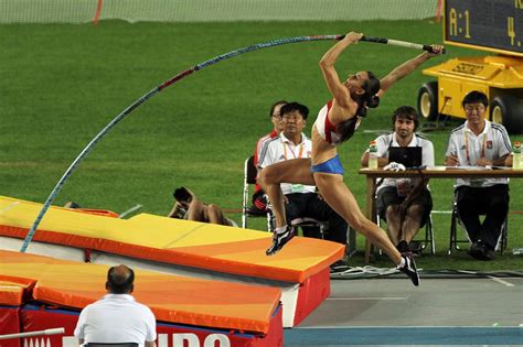 Pole vaulting is a track and field event in which a person uses a long, flexible pole (which today is usually made either of fiberglass or carbon fiber) as an aid a number of elite pole vaulters have had backgrounds in gymnastics, including world record breakers yelena isinbayeva and brian sternberg. Yelena Isinbayeva...holds World Record in Pole Vault ...