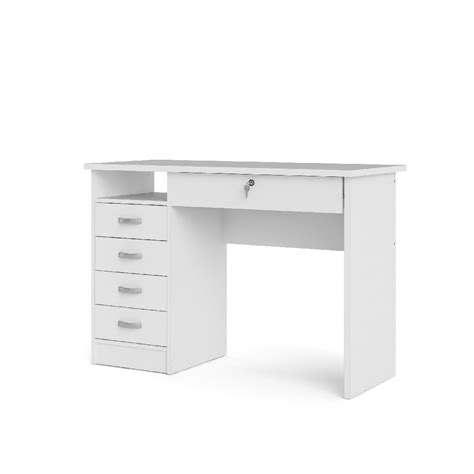 When making it i didn't want the top to jus… Tvilum Walden Desk with 5 Drawers in White - Tvilum ...