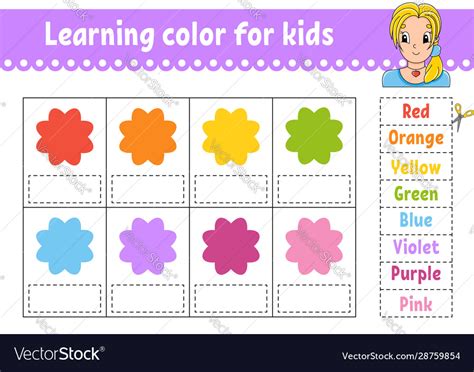Learning color for kids education developing Vector Image