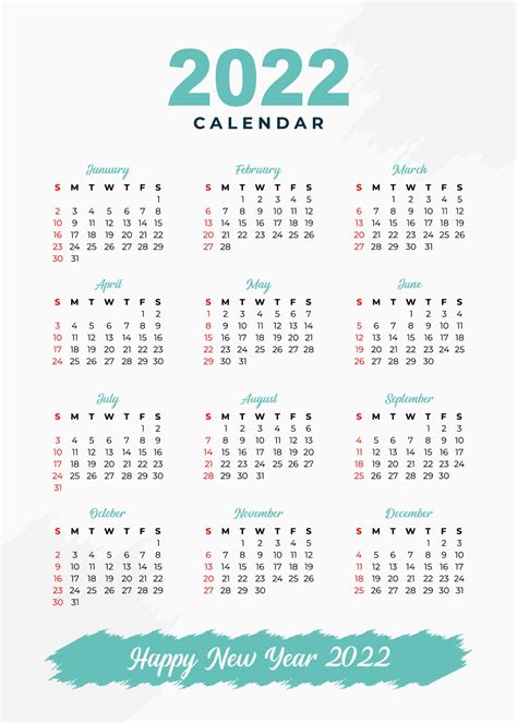 Calendario Para Imprimir Free 2022