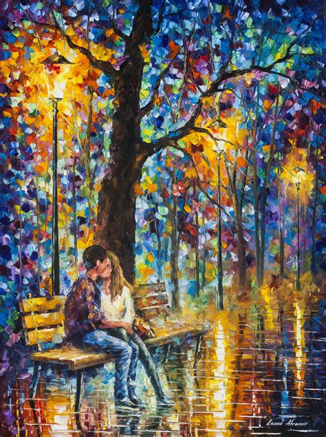 Happiness — Palette Knife Oil Painting On Canvas By Leonid Afremov
