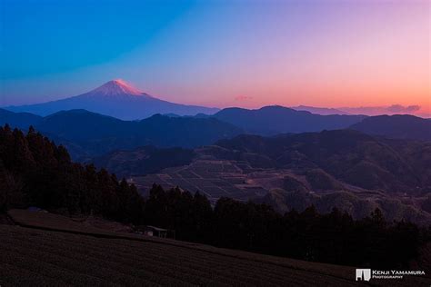 The Sky Sunset Japan Mount Fuji Photographer Kenji Yamamura Lake Yamanaka Hd Wallpaper