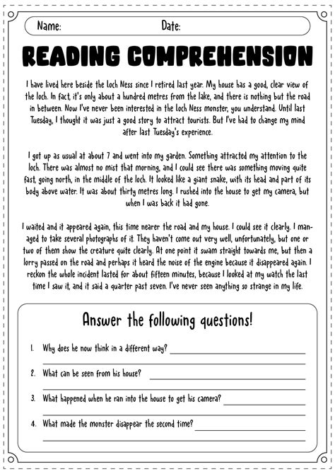 19 Free Adult Reading Comprehension Worksheets