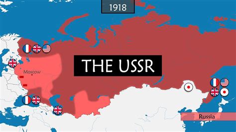 The Ussr Summary On A Map Youtube