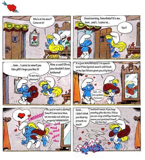 Smurfettes Kisses 1 Comics By Chacha125 On Deviantart