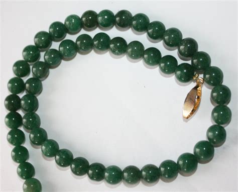 Vintage Jade Necklace Jadite Bead 1940s Jewelry By Patwatty